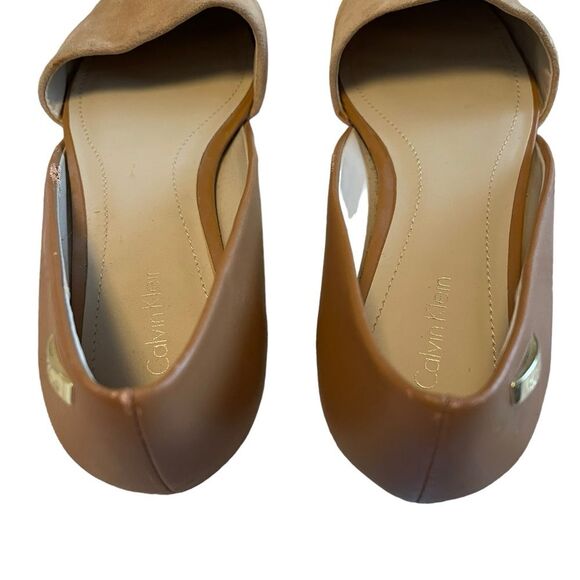 Calvin Klein Harmonia Tan Ballet Flat 7.5 - Picture 5 of 7
